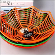 Zone Halloween Spider  Fruit Plate Candy Basket Biscuit Candy Package Basket Bowl for  Halloween Par
