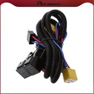 [Phenovo] H4 Headlight Headlamp H4 Light Bulbs Relay Wiring Harness 2 Socket Plug