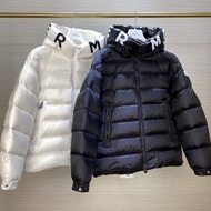 Mon.cler Down Jacket Printed Hooded Down Jacket Mon.cler Jacket Thickened Warm Jacket Men Women Style