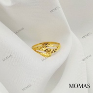 MOMAS Cincin Daun Bajet Emas 916 Tulen Cincin Emas 916 Tulen Bajet