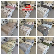 100% Cotton Cadar Patchwork Queen 7 in 1 / patchwork bedding sets / bedsheet/ Quilt set