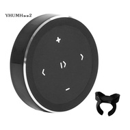 Mini Wireless Bluetooth-Compatible Media Button Remote Controller Car Motorcycle Steering Wheel MP3 