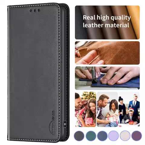 Magnetic Luxury Wallet Bag Phone Case For Xiaomi Redmi Note 12 Turbo 12S Note12 Pro 4G Note12S 4G Fl