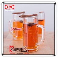(MKitchenware)360ml Lucky Glass Thailand Glass Mug Glass Ice Coffee Cup Glass Beer Mug Kopitiam Glass玻璃咖啡杯咖啡店奶茶杯啤酒杯