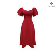 [ C032 ] Princess Sleeve Button Dress Gown