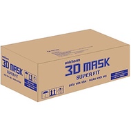 Thùng 48 Gói Khẩu Trang Ngăn Khói Bụi Unicharm 3D Mask Super Fit Size M (5 Miếng/Gói)