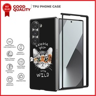 Case Casing Samsung Z Flip 7 6 5 4 3, Z Fold 7 6 5 4 3 5G SE Little Wild Cat AH0449 Custom N5