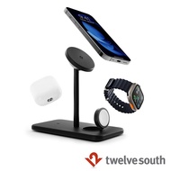 Twelve South HiRise 3 Deluxe MagSafe 三合一無線充電立架-黑色 (TS-2303)