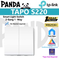 【SIRIM】TP-Link Tapo S220, Smart Light Switch 2-Gang 1-Way