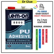 Lem-On PU 8800 / PRIMER 511 / Primer 555 / HARDENER Gam Kasut Adhesive (3KG) for PU, PVC Leather and