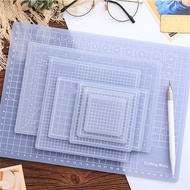 Junesix Translucent Self-Healing Cutting Mat Nonslip Craft PVC Cutting Mat Board School Student Stat