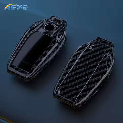 ABS Carbon Fiber Car Key Case Cover For BMW 5 6 7 Series 540i G30 G31 G32 X3 G01 X4 G02 X5 G05 X6 X7