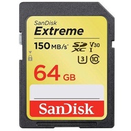 スイッチ sdカード SanDisk SDカード 64GB サンディスク SDXC Extreme UHS-I U3 V30 R:150MB/s W:70MB/s 海外リテール SDSDXV6-064