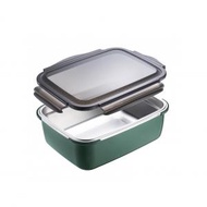 天上野 - 550ml 不銹鋼微波爐食物盒 (綠)