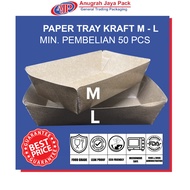 Kraft Paper Tray L / Paper Tray Size L / Kraft Paper Tray