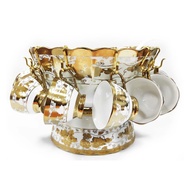 Bowl Set VICENZA CR410 Virgo Motif Drinking Set Suitable For Fruit Ice With Big Small Glass Bowl+No 