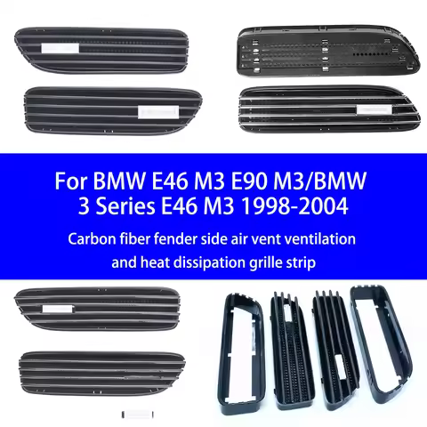 Suitable for BMW E46M3E90M3/3 Series E46 M3 Carbon Fiber Fender Side Air Vent Ventilation and Heat D