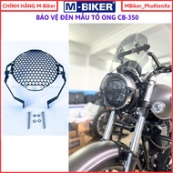 CB350 lamp protector, CB350 lamp head cover, cb350 lamp head protector, mbiker genuine accessories