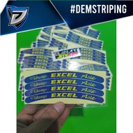 TAKASAGO EXCEL ASIA BLUE RIM STICKER