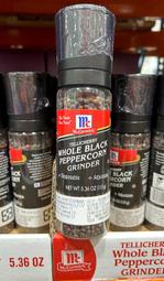 Costco好市多 McCormick 味好美 研磨黑胡椒粒 151公克 Pepper Grinder