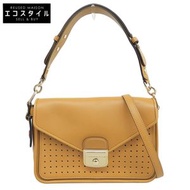 二手 Longchamp Mademoiselle Longchamp 斜背包 S 碼，兩用手提包/肩包，女士，駝色，L1323883