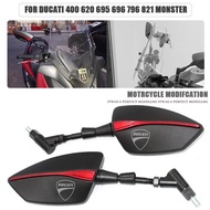 Motorcycle Rearview Mirror Mirrors Back Side Convex Mirror For Ducati 400 620 695 696 796 821 MONSTER