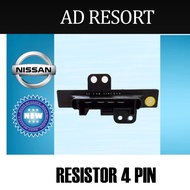 NISSAN AD RESORT OEM NEW 4 PIN RESISTANT(CAR AIRCOND PARTS) BLOWER RESISTOR