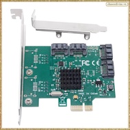 [K O G X] SATA PCIE Expansion Card Adapter PCI Express X1 to 4 Port SATA3.0 Controller 88SE9215 Chip