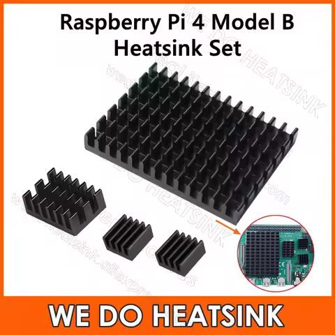 WE DO HEATSINK 4pcs/set DIY Raspberry Pi Aluminum Heatsink Kit With Thermal Pad for Raspberry Pi 4 M