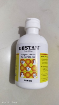 Sanbe Destan 100 ml desinfektan antiseptik dan obat penyemprot  kandang dan peralatan kandang ayam/b