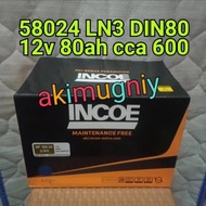 aki 58024 ln3 incoe 12v 80ah vrz Innova reborn diesel bmw mercy