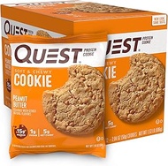 Quest Nutrition Protein Cookie, Peanut Butter,2.04 Ounce, Pack of 12