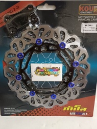 NEW PIRINGAN CAKRAM DEPAN VARIASI BLACK SERIES MODEL KTC BULAT BY KOU MAHACAI THAILAND DISC 260MM + 