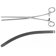 MDA Approved Doyen Intestinal Clamps With Elastic Blades Curved 27cm
