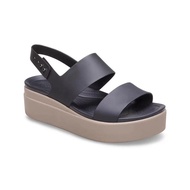 Original Crocs Brooklyn Women's sandals Goods in stock  Women's shoes with thick soles kasut perempu