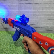 MAINAN TEMBAKAN ASSAULT AK47 CIVIL WAR NYALA BUNYI - MAINAN KADO ANAK