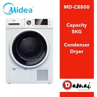 Midea Condenser Dryer 8KG MDC8800 with Electronic Control MD-C8800