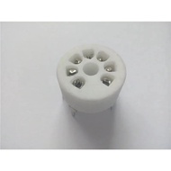 1pcs Ceramic Tube Socket 7 Pin Electrical Sockets Connectors GZC7-Y-B Seat Tube Holder 6J1 6J2 6X4 6