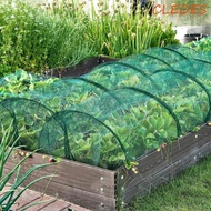 CLEOES Greenhouse Tunnel, Green Mesh Collapsible Shade Net Cover, Multi-functional Metal Frame UV Pr