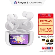 Amgras Eternity Ⅳ Major Smart Screen earphone Bluetooth Wireless Earbud EQ adjustment Spatial Audio 