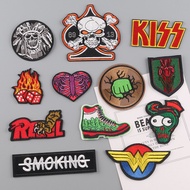 Embroidered Label Letter Patch Sticker Badge E-commerce Supply Clothing Accessories Cloth Sticker Em