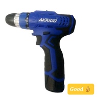AKAIDO 12V 25N.M Torque Cordless Drill AK12EC - 2 Speed - 2pcs X 12V 2.0ah Battery