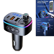 64W Super Fast Car Charger & Bluetooth 5.3 FM Transmitter | 4 Port USB PD Adapter for Huawei OPPO On