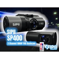 SIPII SP400 1st 3 Channel Dashcam Front Rear Inside in Malaysia ( 4K Front) &amp; 1080P 3 Channel Ready Stock