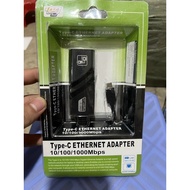 Cáp Chuyển Đổi USB to Lan 2.0 3.0/ type C ra Lan + Hub cổng mạng lan RJ45 TTBOs