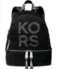 Michael Kors Rhea Logo Backpack 專櫃款mk logo輕量後背包(中款