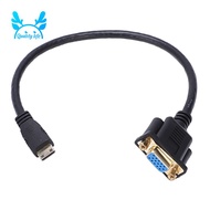 Mini HDMI to VGA M/F Connector Cable Adapter Converter 0.3M 1FT