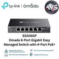 TP-Link Omada ES206GP 6-Port Gigabit Easy Managed PoE+ Switch
