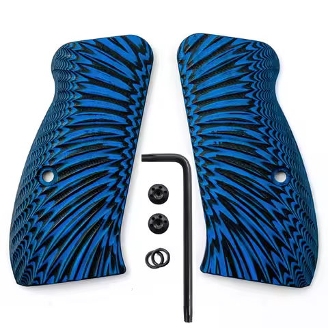 1pair G10 CZ75 Grips for CZ 75/85 Compact, CZ P-01, P100, C100, T100, PCR, CZ 75 D, Gun Grips Screws
