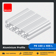 DBASIX - Aluminum Profile / 160x40 Aluminum Extrusion Profile / P8 160x40S L Slot 8 Aluminum Profile